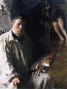 Sjalvportratt with model Anders Zorn